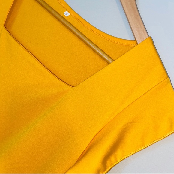 Square Neck Ruffle Trim Smock Dress - Picture 3 of 3